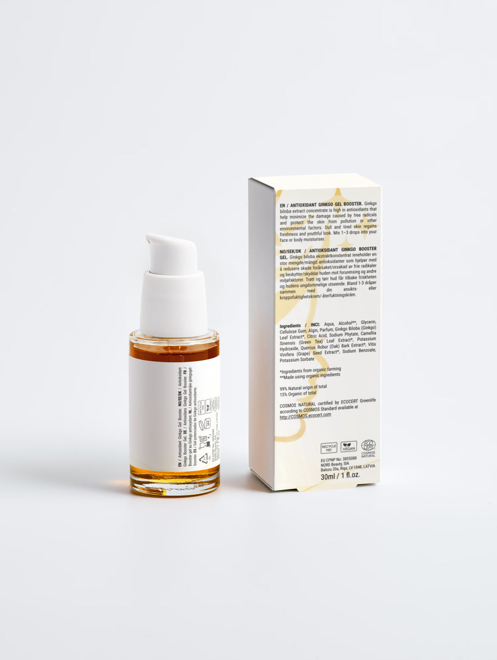 Antioxidant Ginkgo Gel Booster